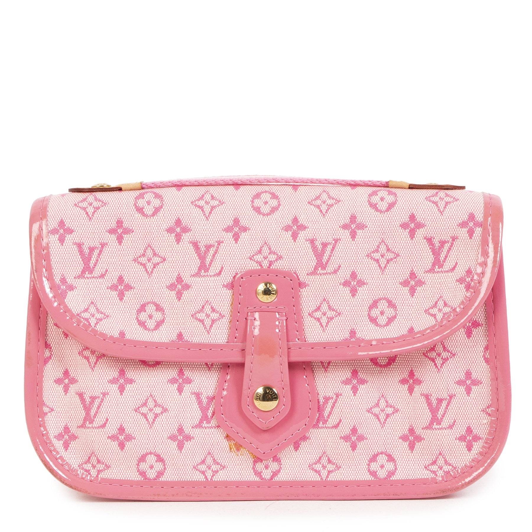 Louis Vuitton Pink Mini Lin Mary Kate Pochette - shop 