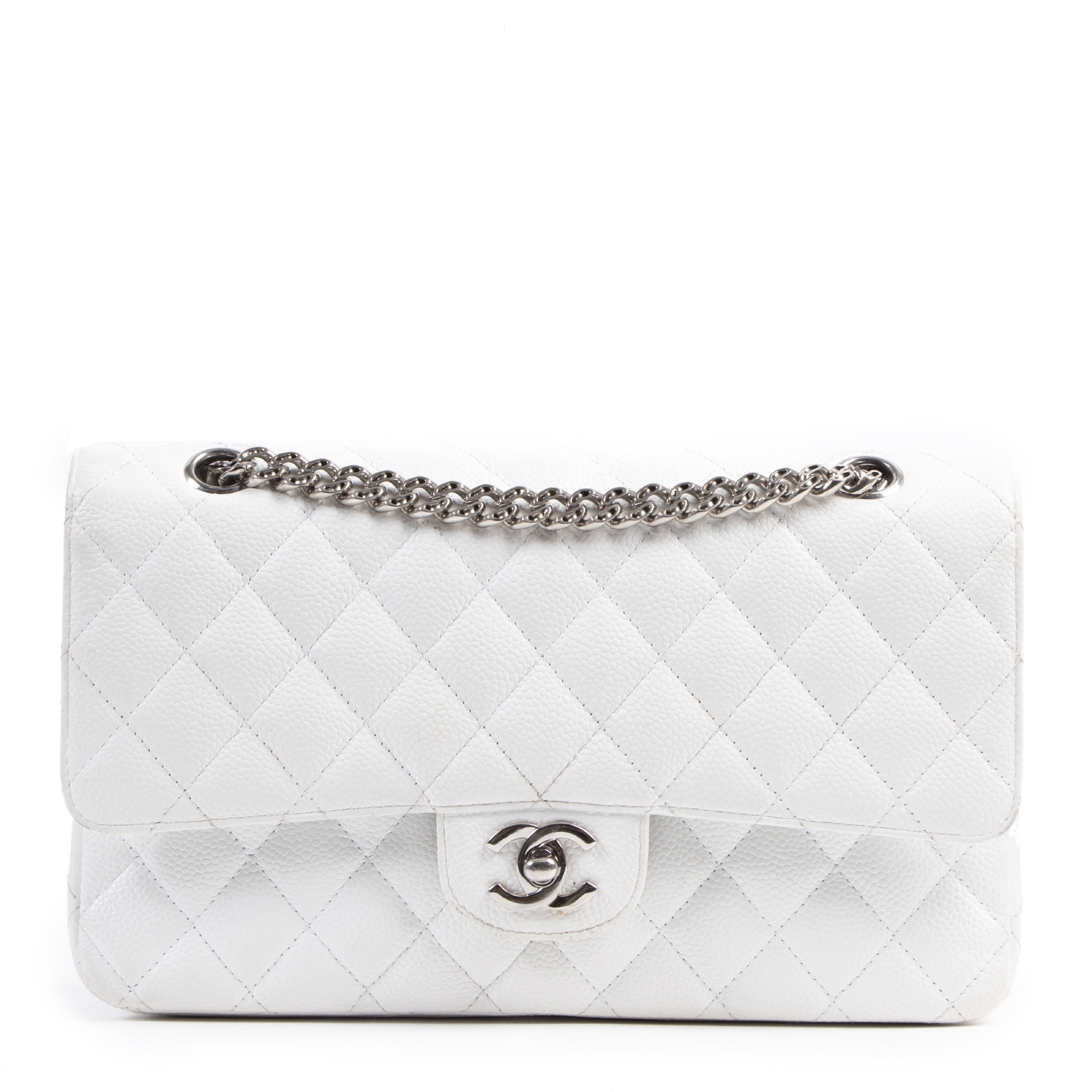 Chanel // 2018 White Caviar Medium Double Flap Bag – VSP Consignment