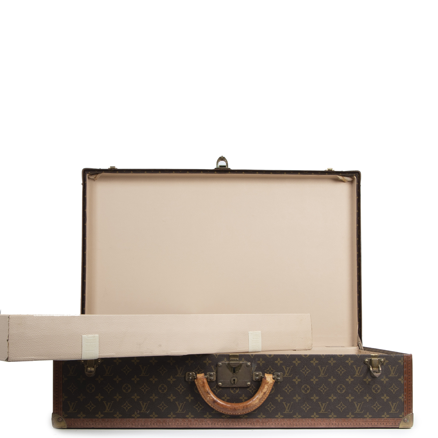 Louis Vuitton Alzer 80 Monogram Travel Trunk Suitcase ○ Labellov