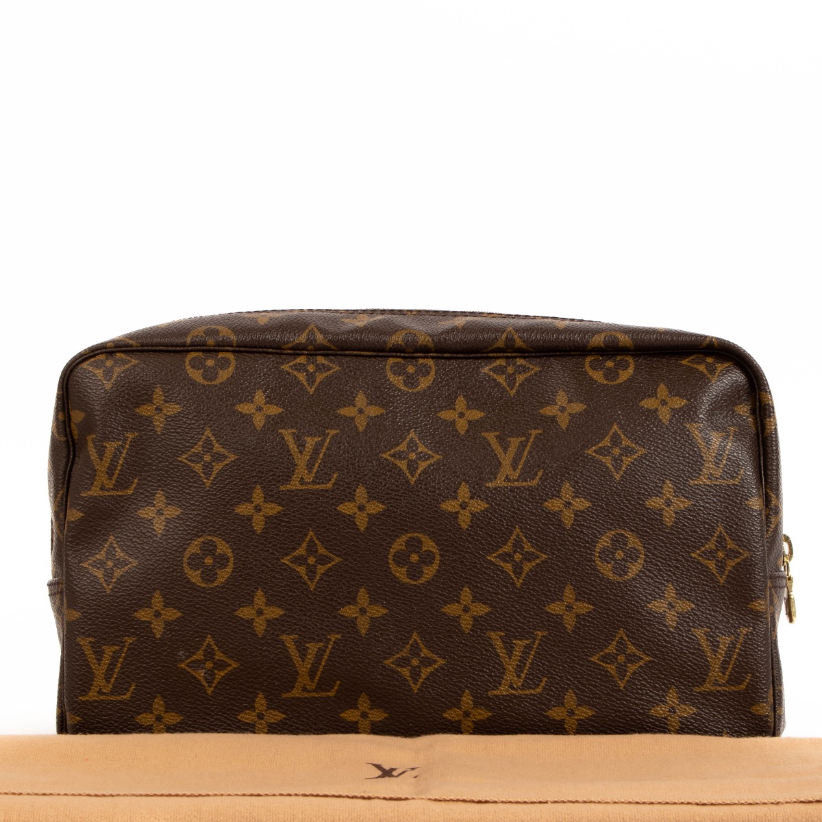 Trousse de toilette leather travel bag Louis Vuitton Brown in Leather -  24972945
