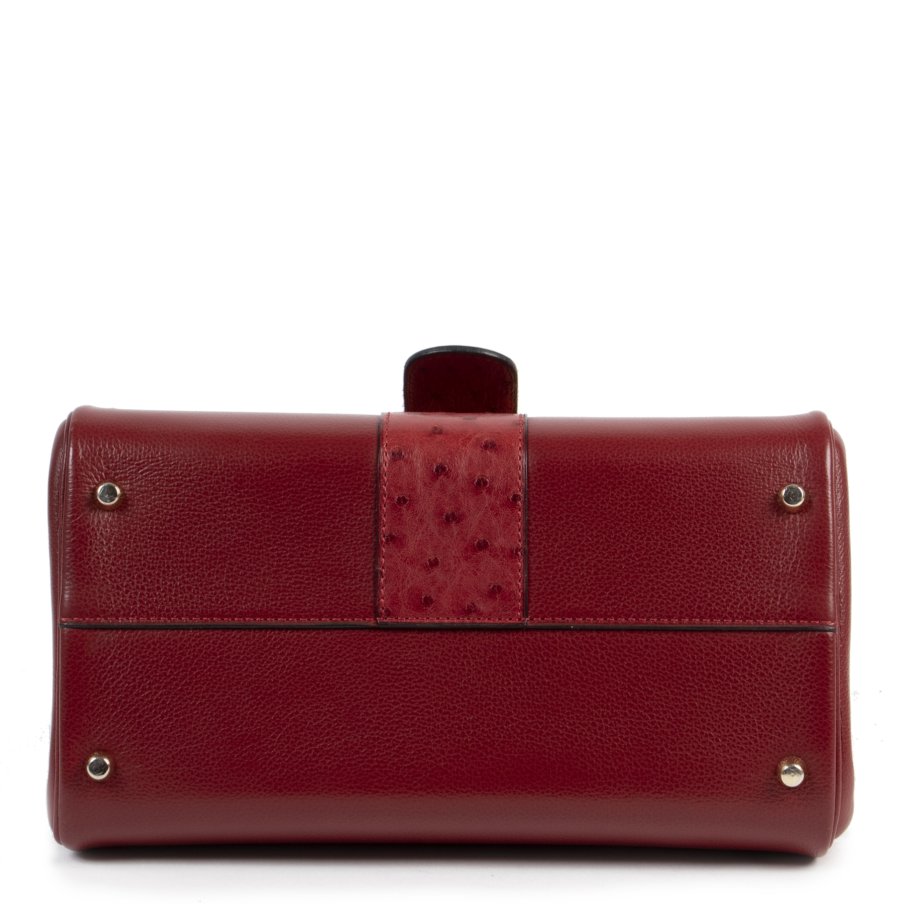 AS NEW Delvaux Brillant PM ostrich at 1stDibs