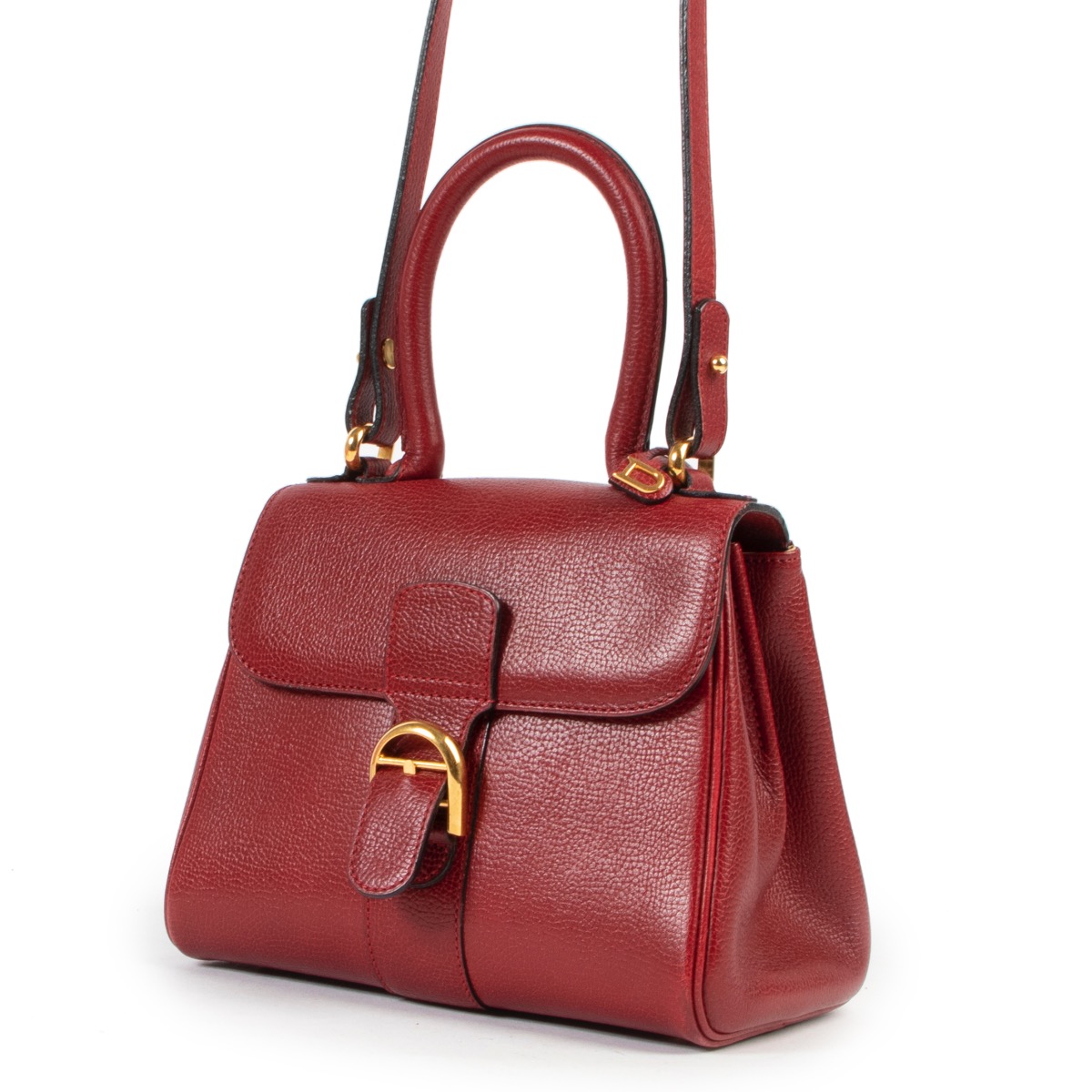 Delvaux - Authenticated Brillant Handbag - Leather Red for Women, Very Good Condition