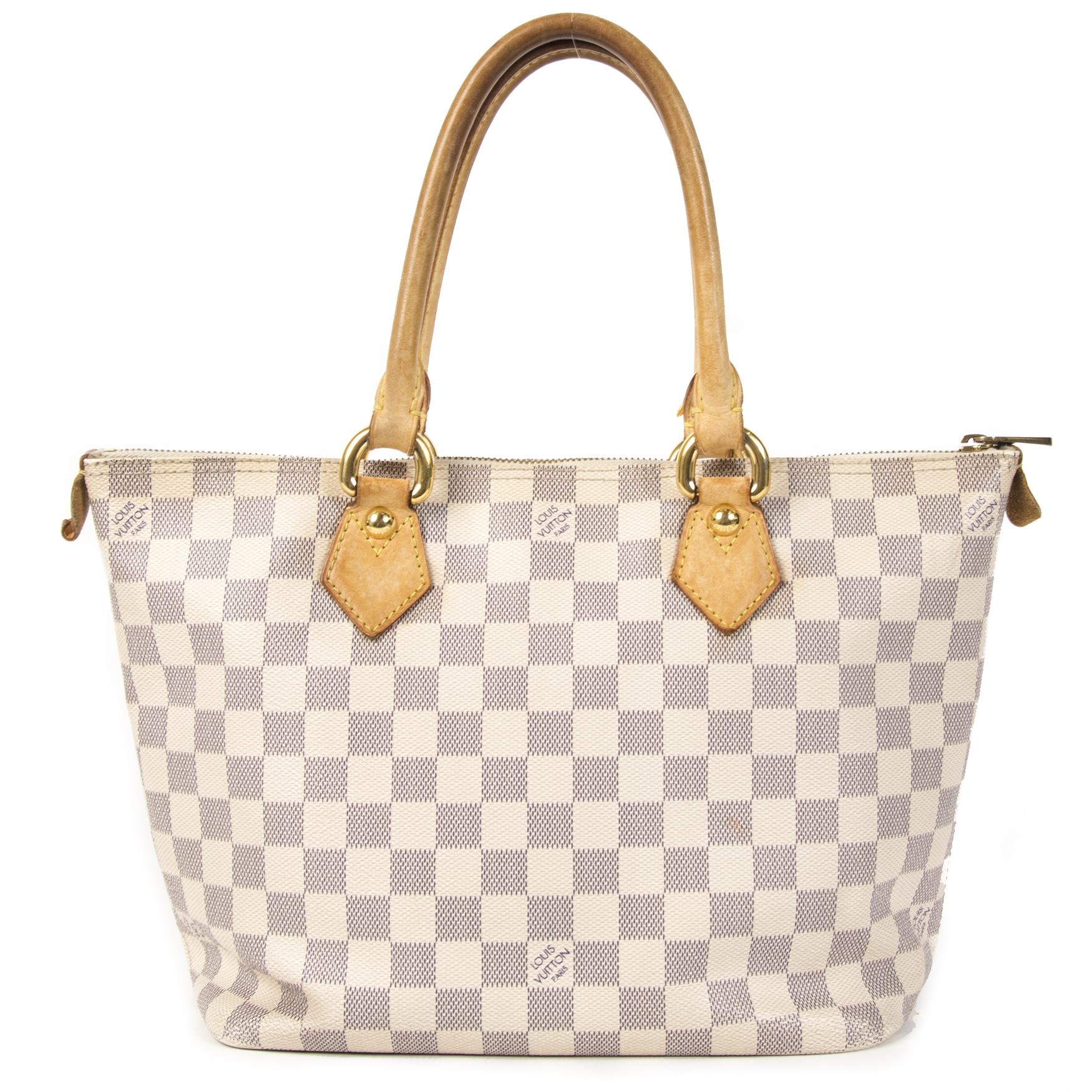 Louis Vuitton Damier Azur Saleya GM - White Totes, Handbags