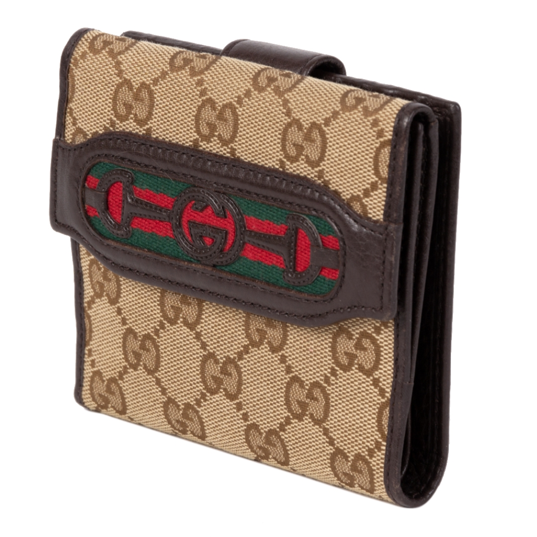 Gucci Monogram Canvas Wallet ○ Labellov ○ Buy and Sell Authentic Luxury