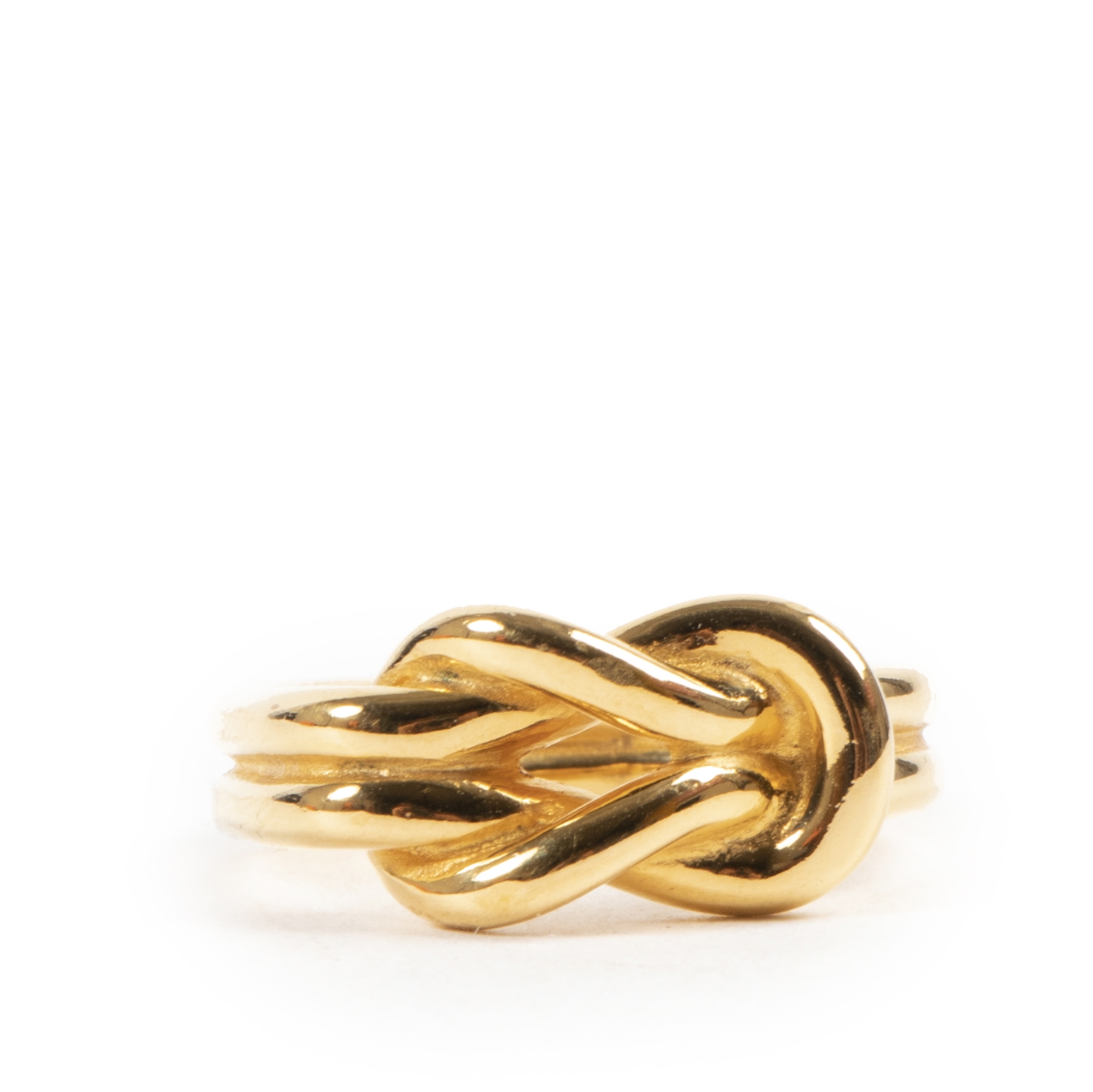 Hermès // Gold-Tone Knot Scarf Ring – VSP Consignment