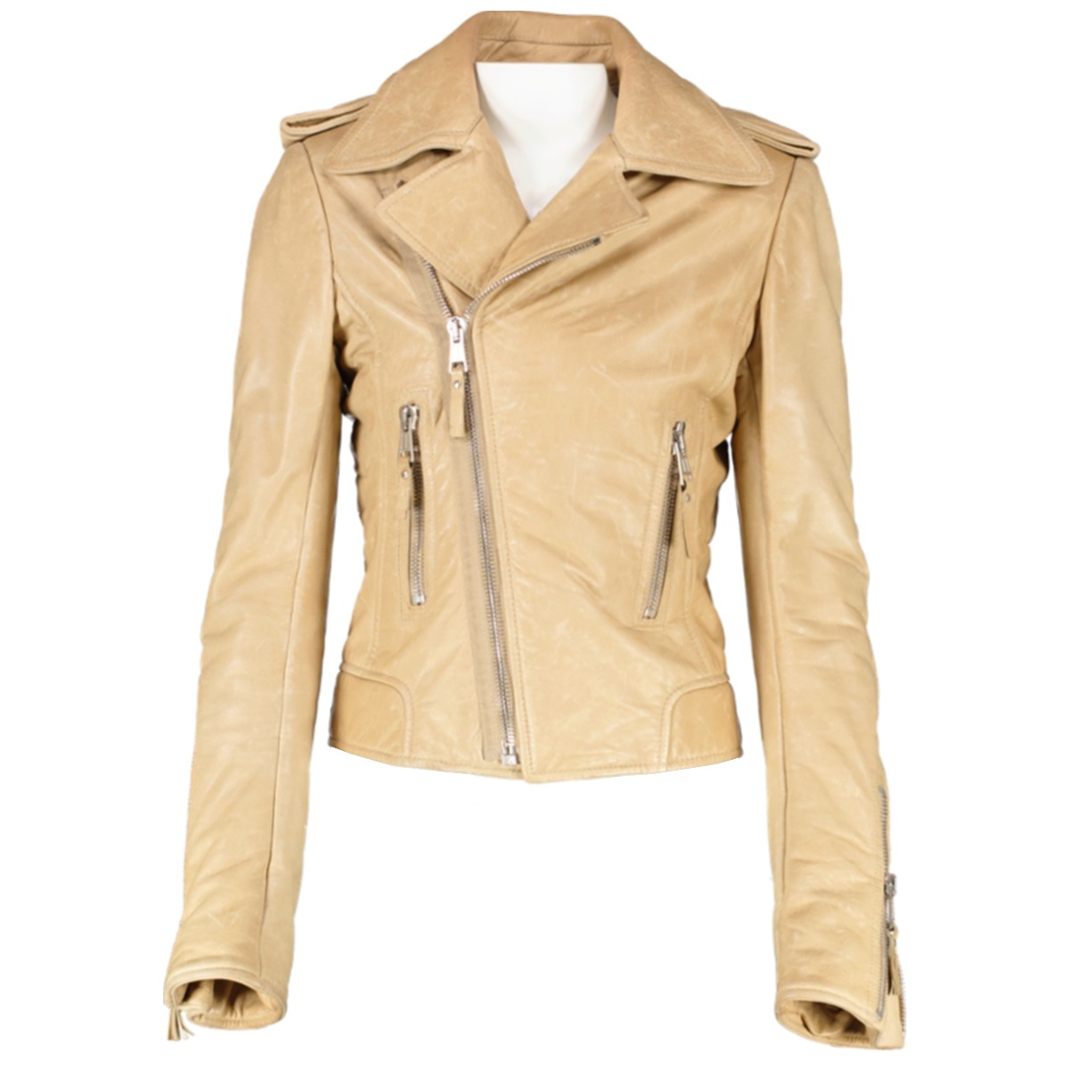 Buy Balenciaga women black leather coat for 7464 online on SV77  680677TLS130126