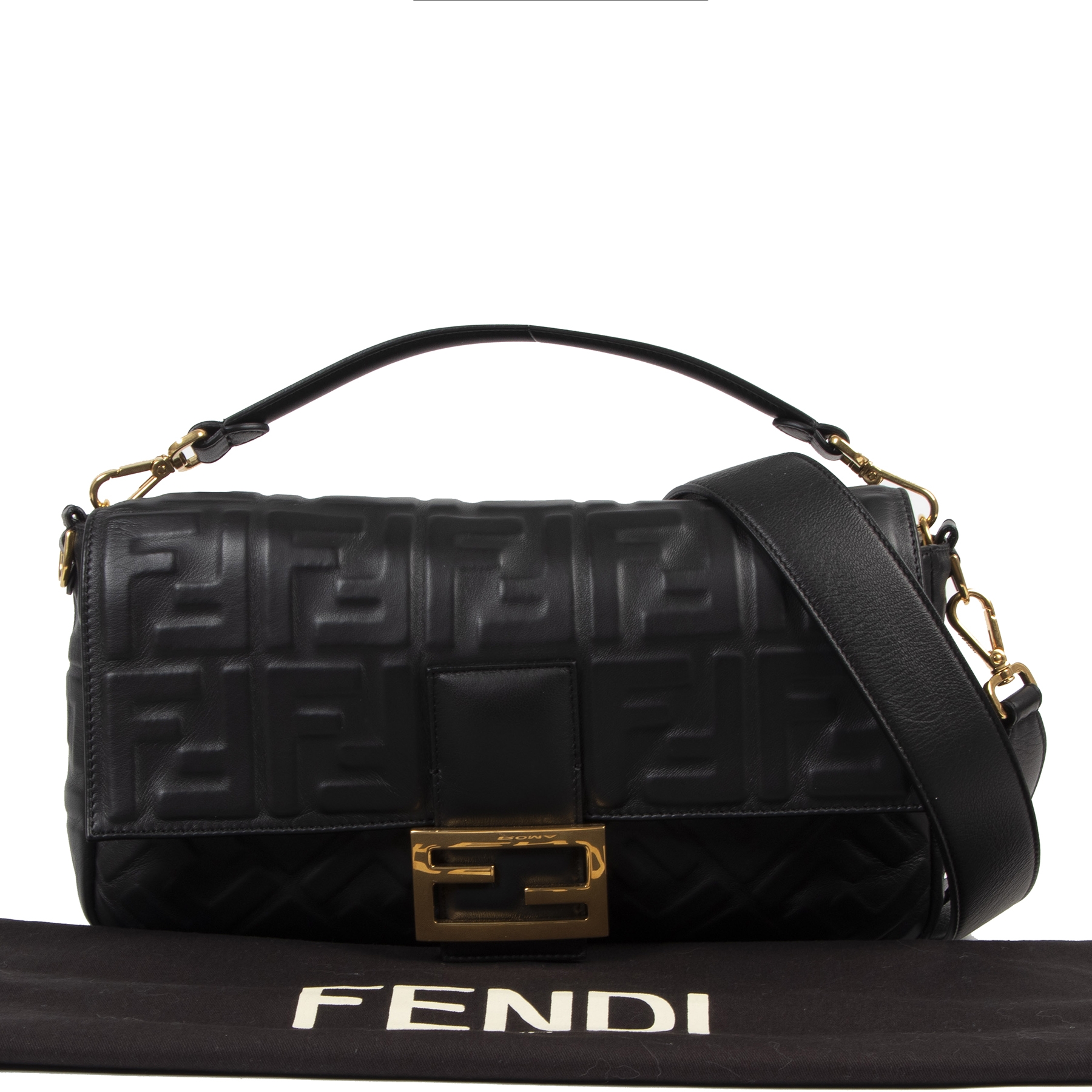 FENDI Black 'Fendi Touch' Shoulder Bag