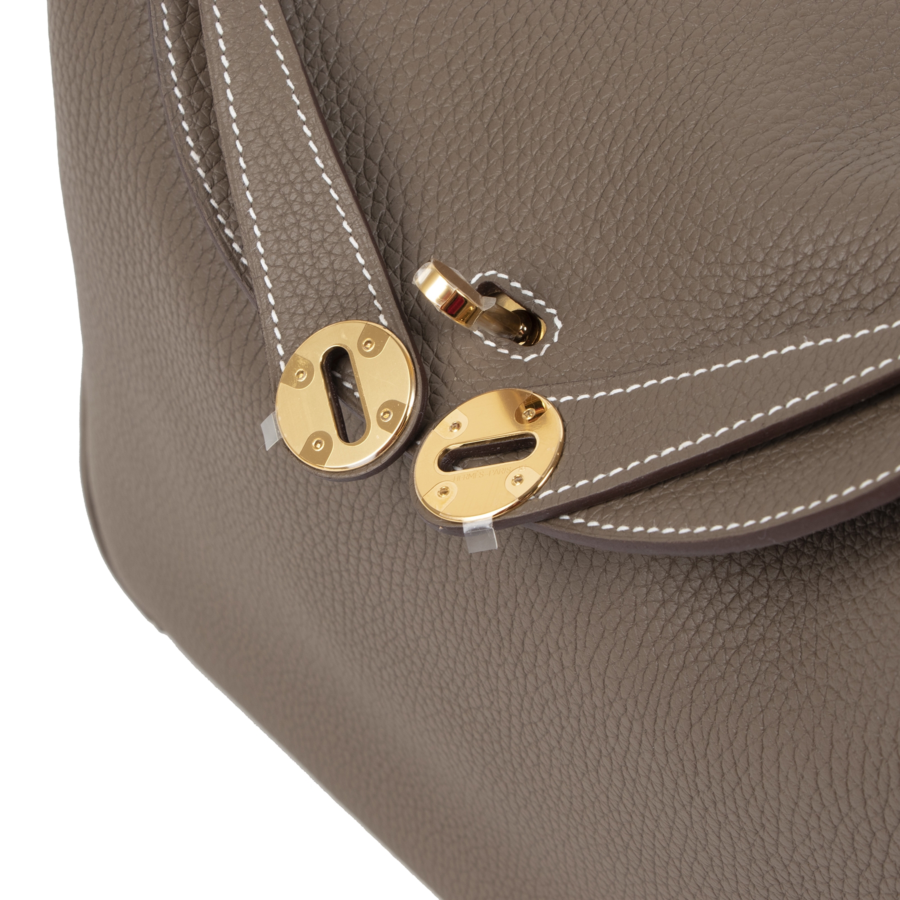 Hermès Etoupe Swift 34cm Lindy Bag - Vintage Lux