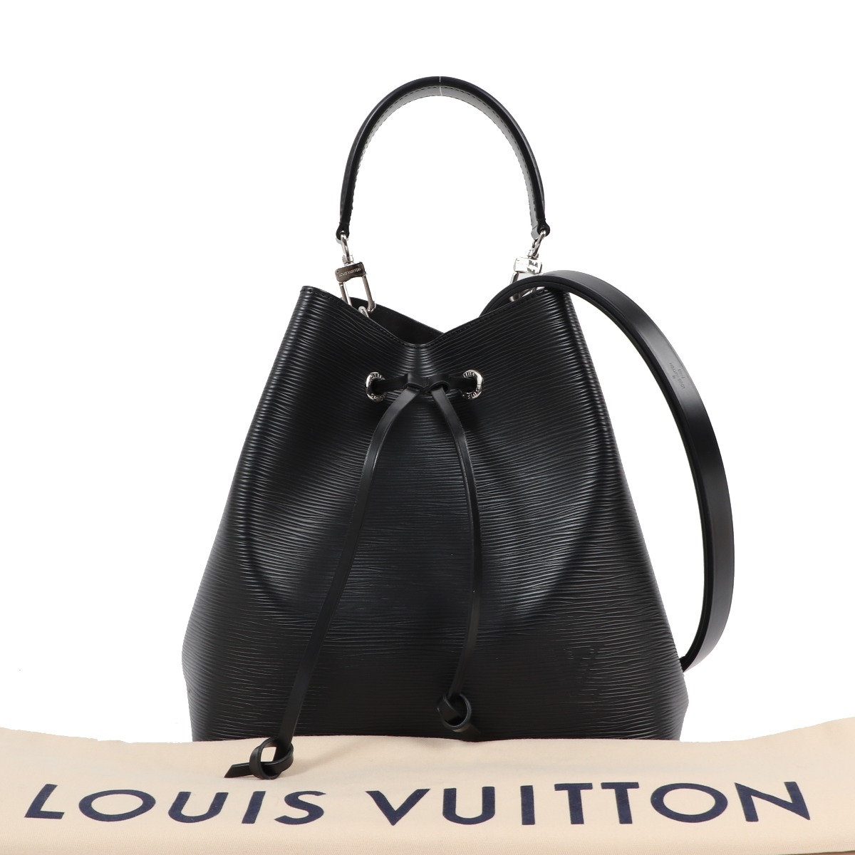 Pre-Owned Authentic LOUIS VUITTON Marly MM EPI Noir (black) Handbag M94612