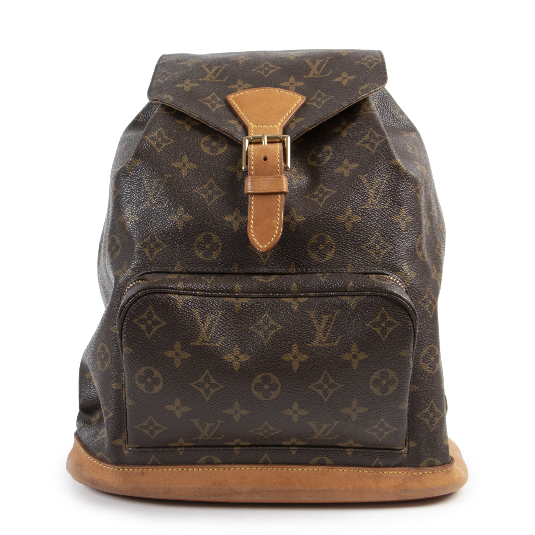 Authentic Louis Vuitton Monogram Montsouris GM Backpack #13664