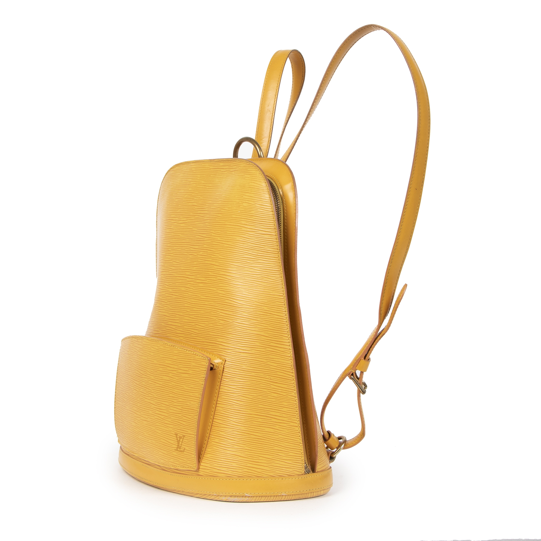 Louis Vuitton Yellow Epi Leather Gobelin Backpack