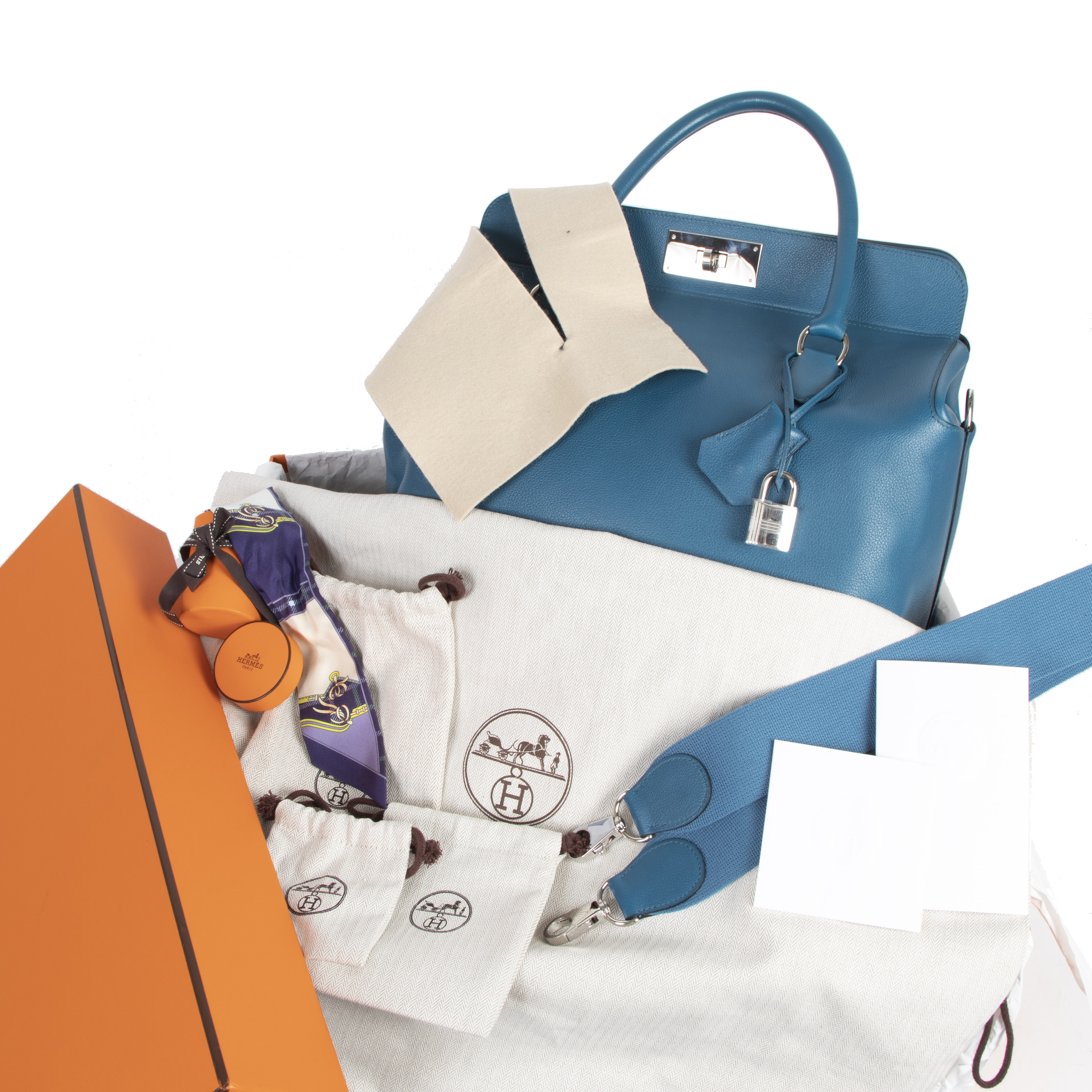 Hermès Toolbox 26 Bleu de Galice – Designer Labels Premium Secondhand