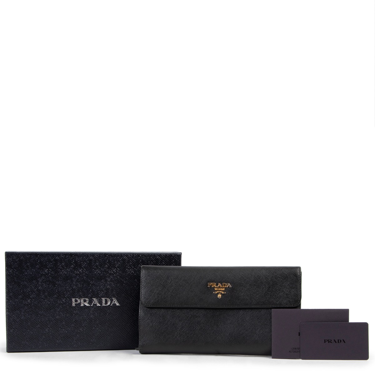 Prada Black Saffiano Leather Wallet ○ Labellov ○ Buy and Sell Authentic  Luxury