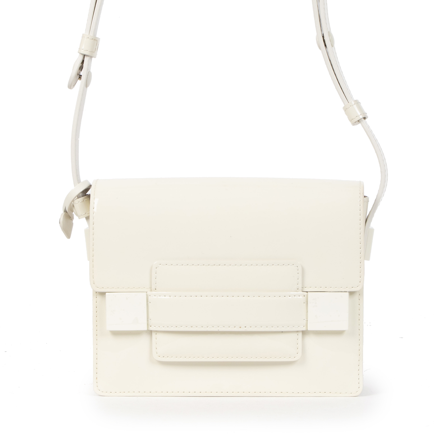 Delvaux Madame Mini White Leather Shoulder Bag ○ Labellov ○ Buy and Sell  Authentic Luxury