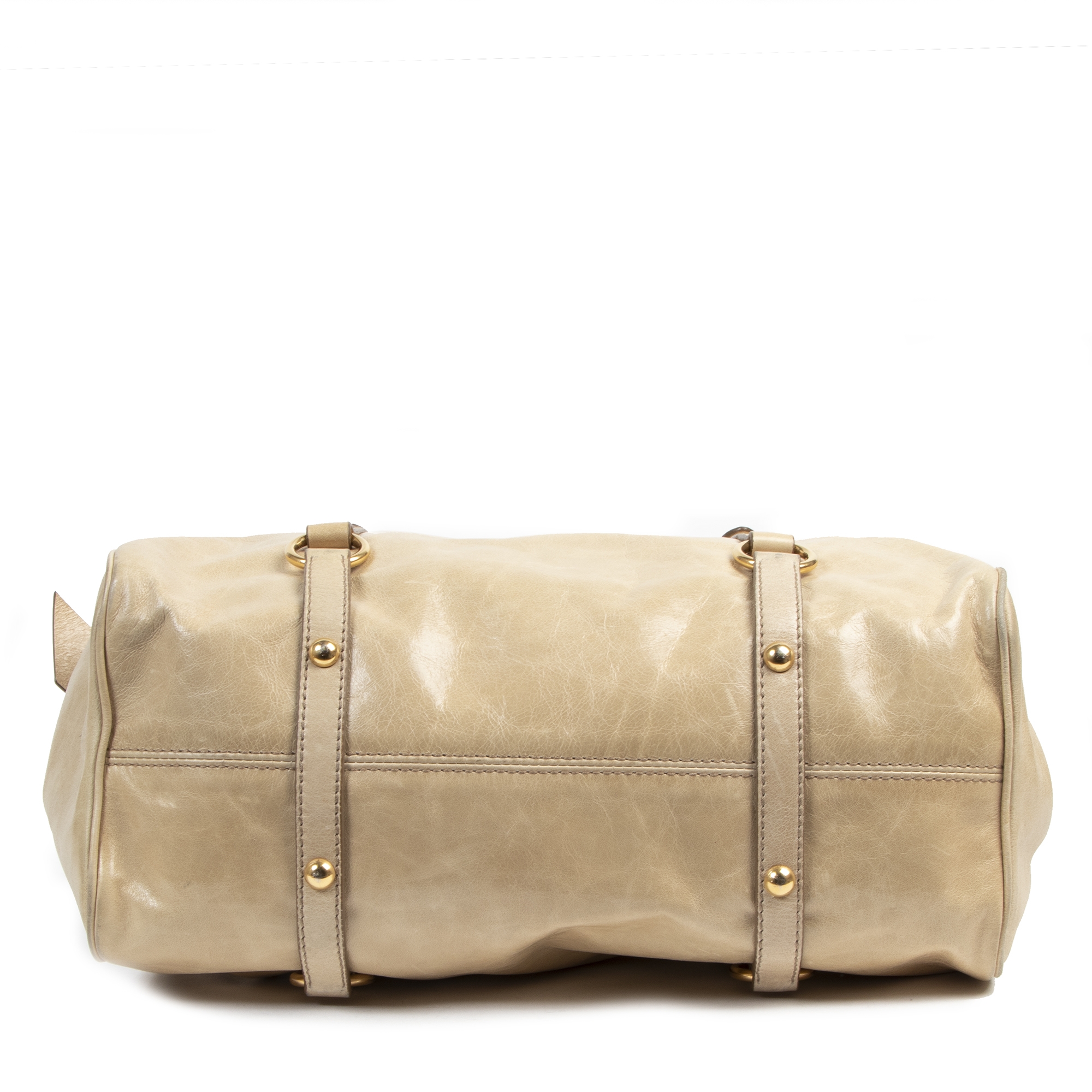 Miu Miu Pink Vitello Lux Bow Handbag Leather ref.157359 - Joli Closet