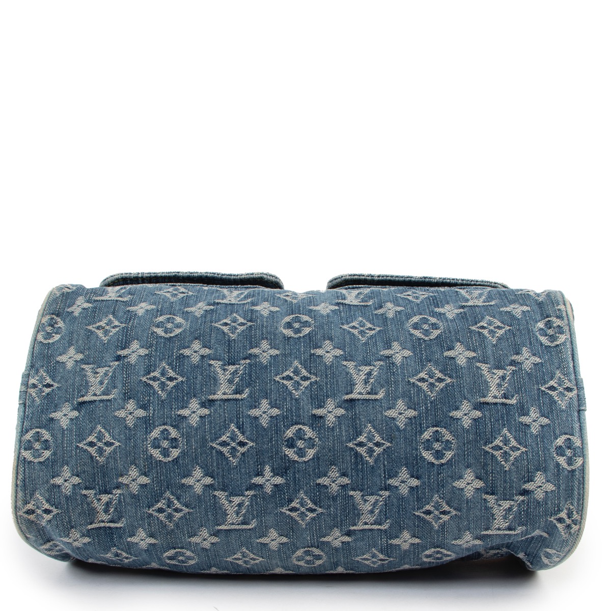 Speedy bandoulière handbag Louis Vuitton Navy in Denim - Jeans - 31167222