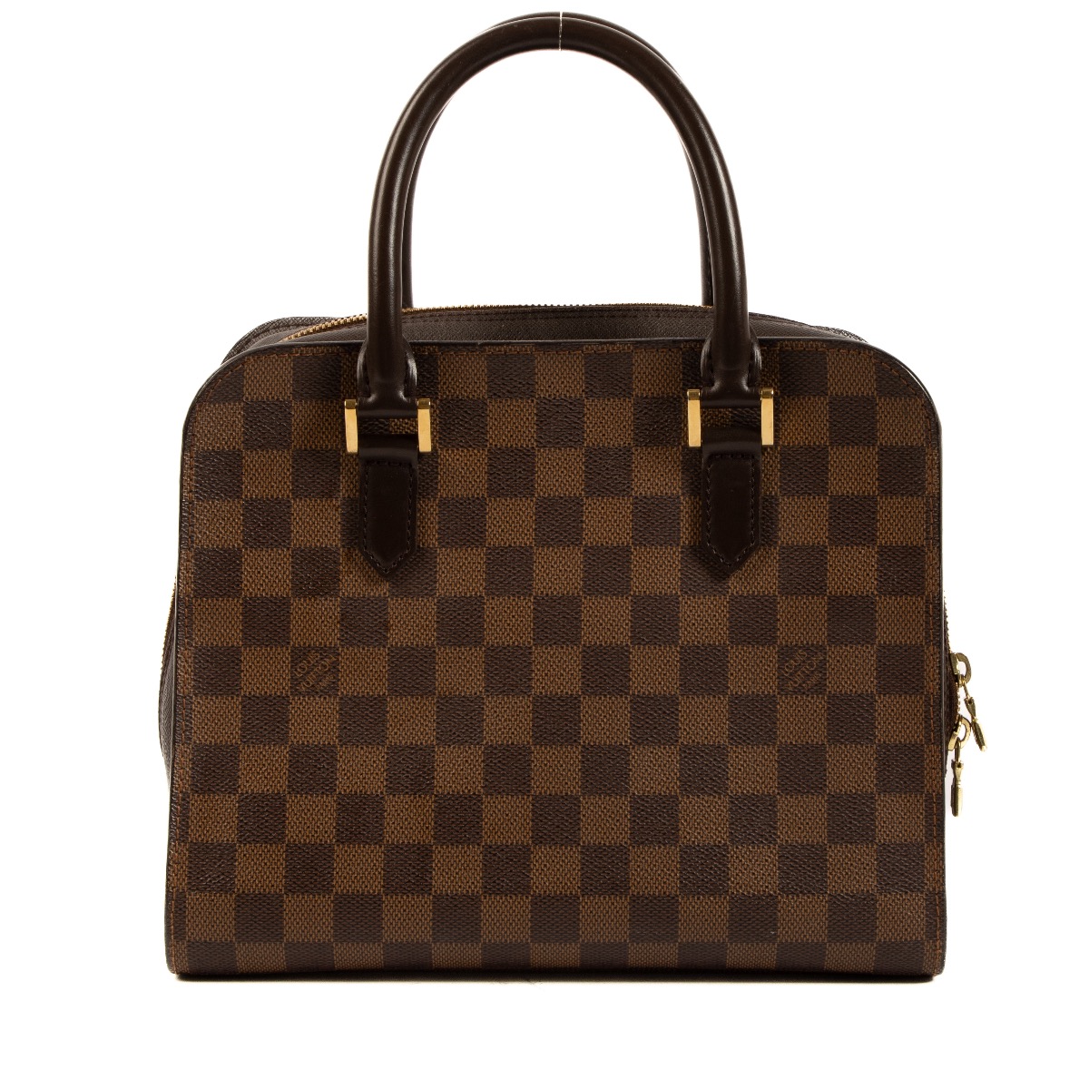 Authentic Louis Vuitton Brera Damier Ebene N51150 Guaranteed Square Bag  LD305