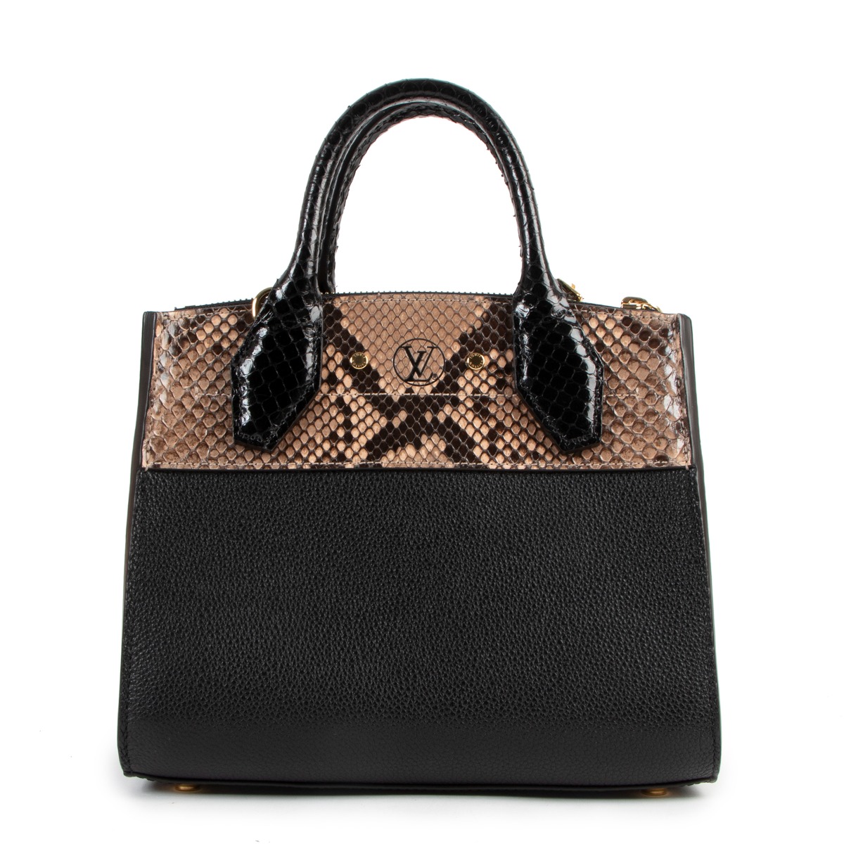 Louis Vuitton Leather City Steamer Mini - Handle Bags, Handbags