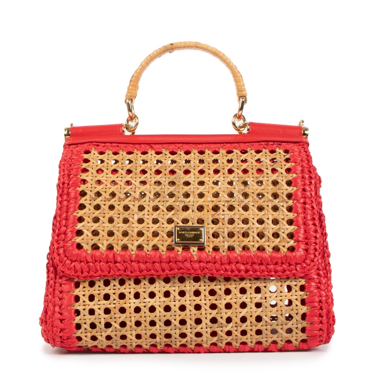 Dolce & Gabbana Red Leather Soft Miss Sicily Bag ○ Labellov