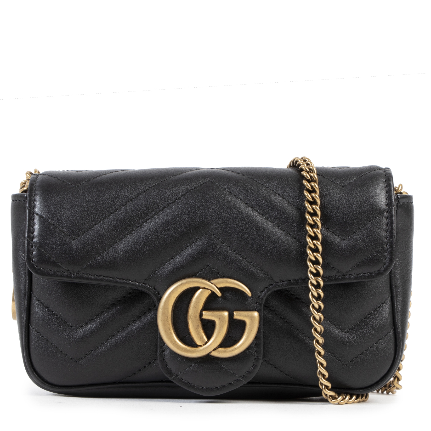Gucci GG Marmont Matelassé Leather Super Mini Bag - Fablle