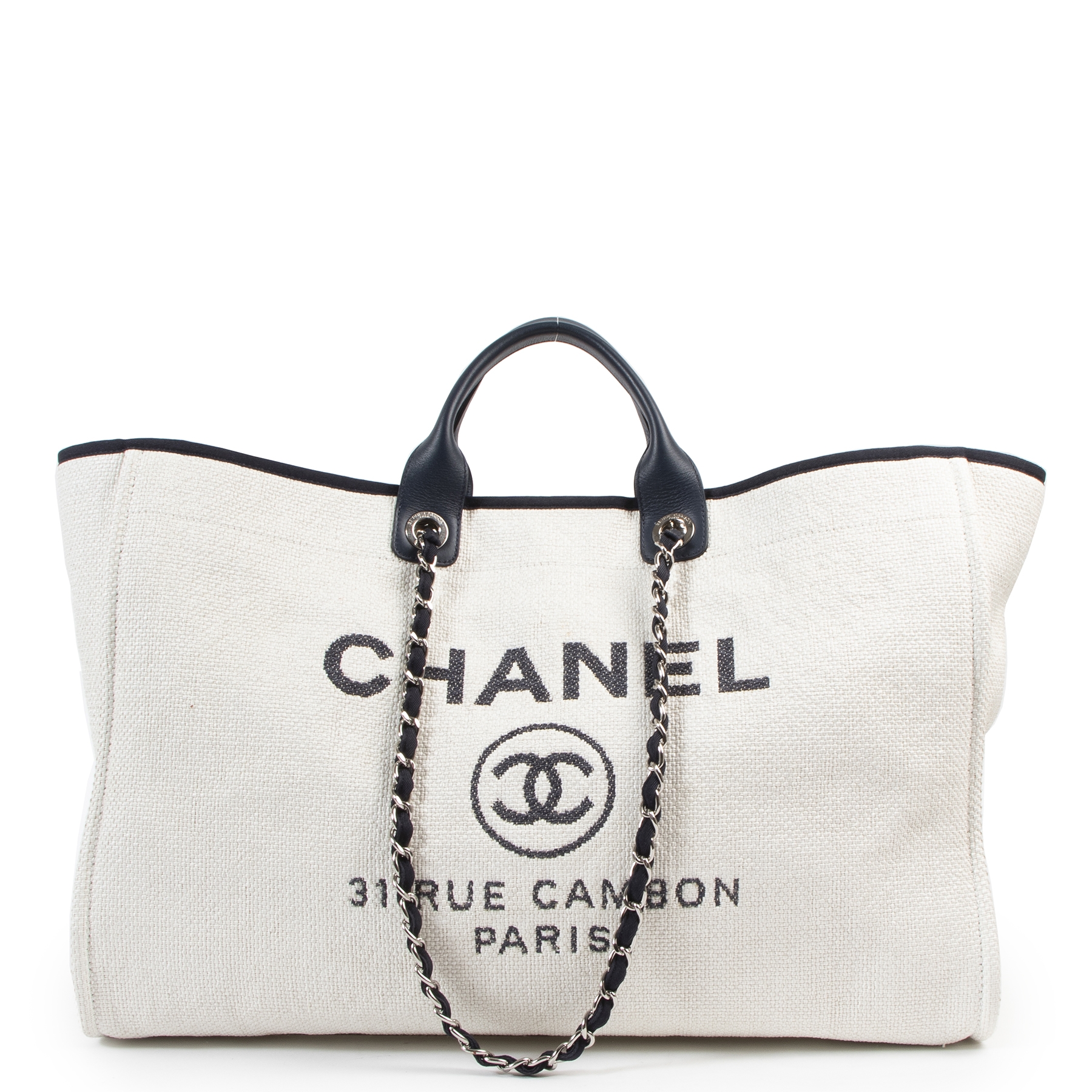Chanel Deauville Canvas Tote Bag Reference Guide  Spotted Fashion