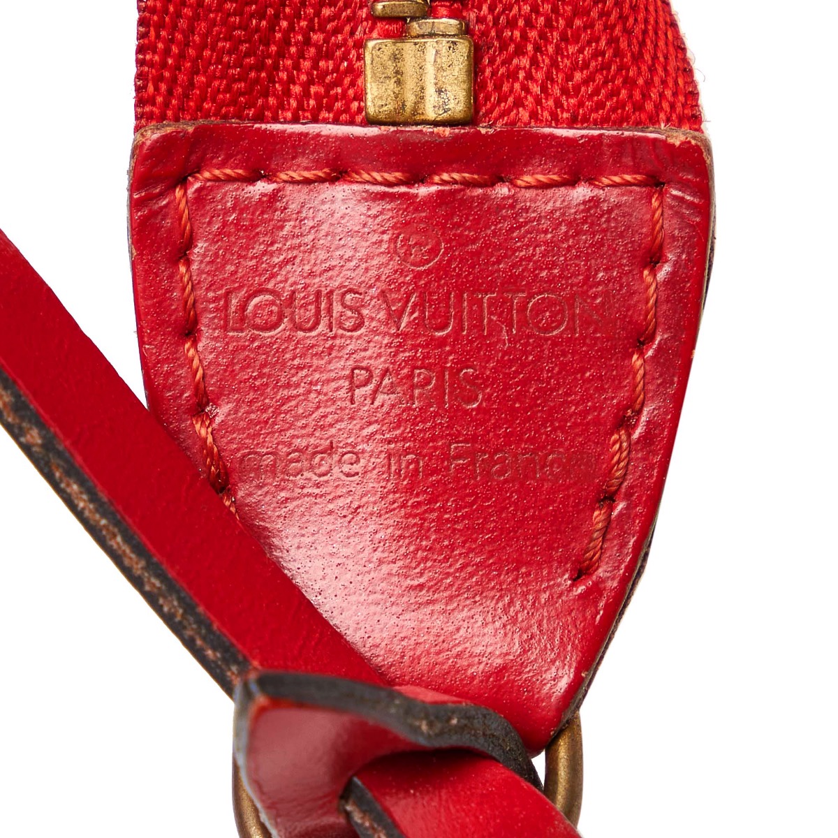 RvceShops Revival, Borsa Louis Vuitton Pochette accessoires in pelle Epi  rossa