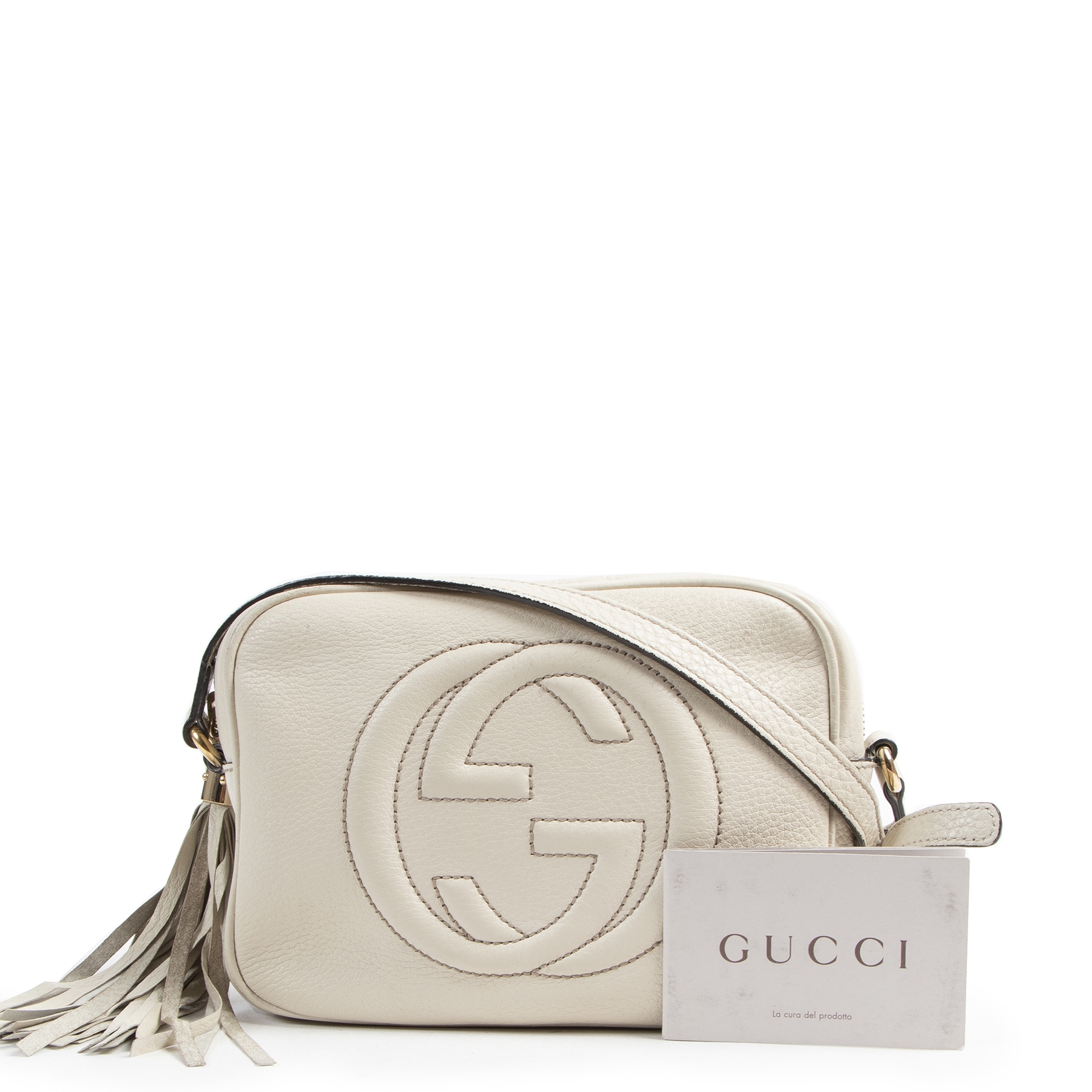 Gucci Cream Soho Crossbody Bag ○ Labellov ○ Buy and Sell Authentic Luxury
