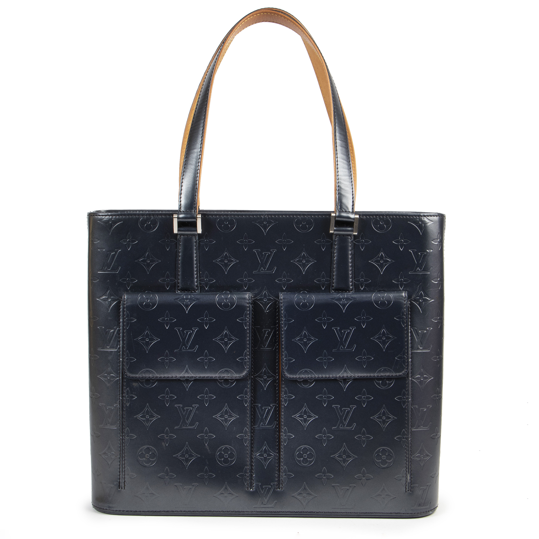 Louis Vuitton Dark Grey Monogram Vernis Mat Wilwood Tote Bag 3LV1018 –  Bagriculture