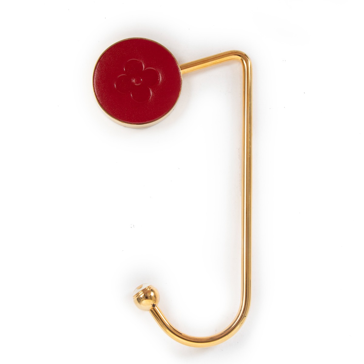 Louis Vuitton Purse Hook Red Gold 87379