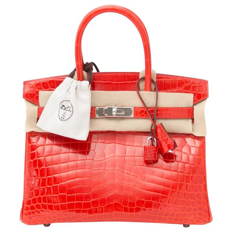 Hermès Constance Elan Geranium Niloticus Crocodile Bag – ZAK BAGS