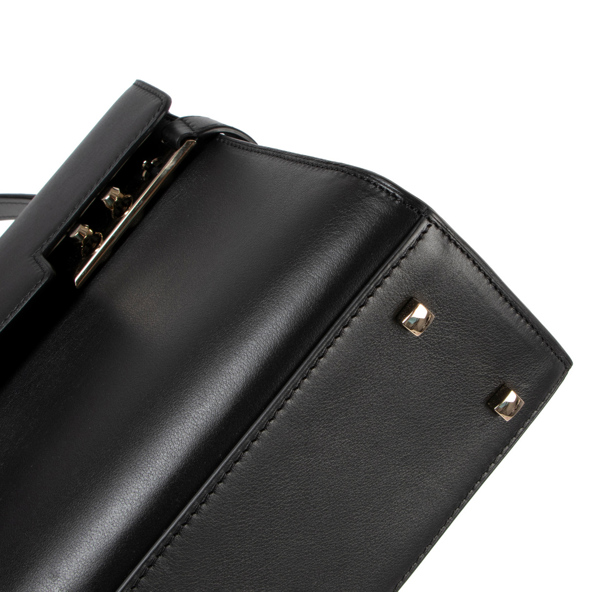 Delvaux Tempete MM Bag in Black Souple Box Calf Leather at 1stDibs