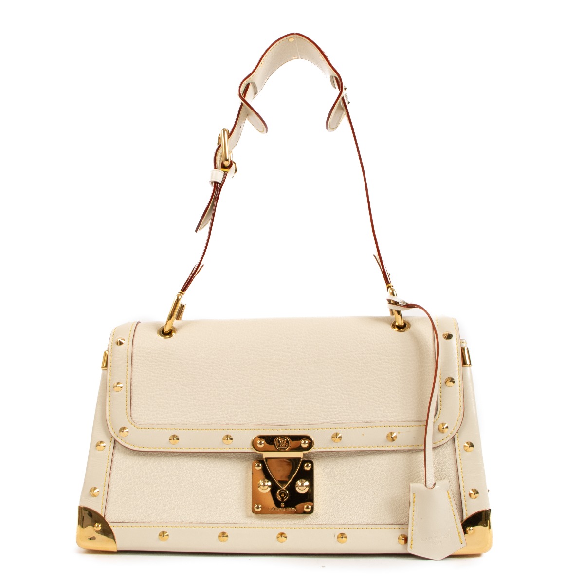 Louis Vuitton White Goatskin Suhali Le Talentueux Bag ○ Labellov