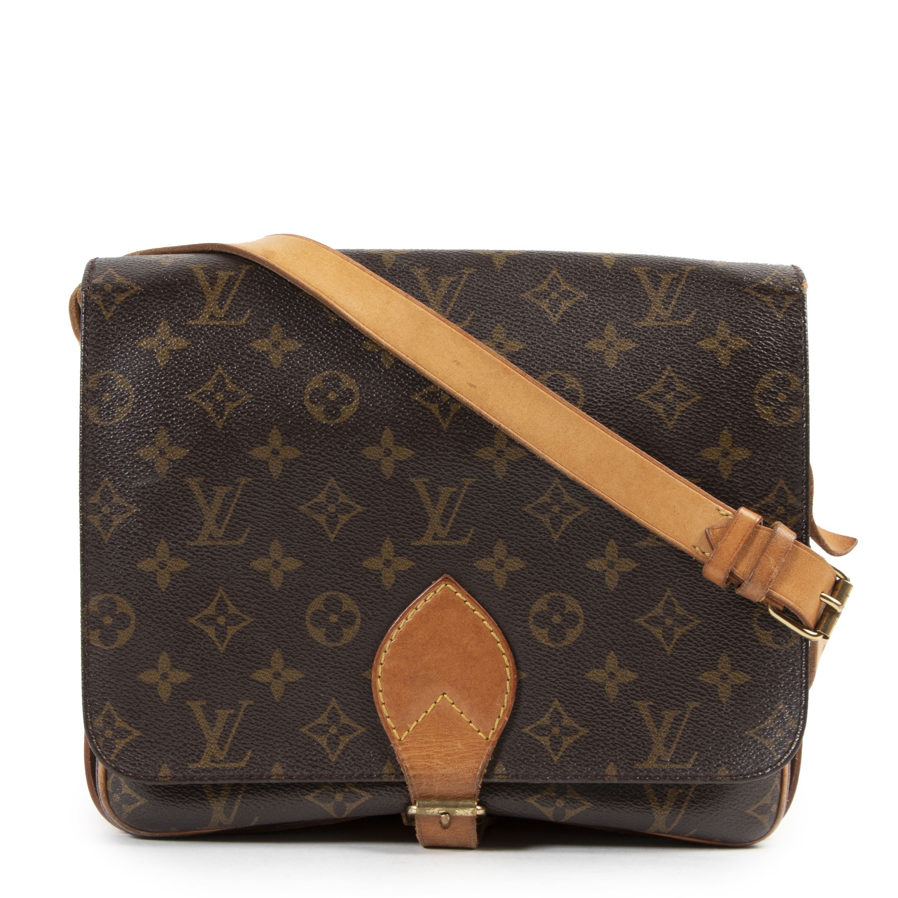 Louis Vuitton Monogram Mini Cartouchiere PM Crossbody Bag Leather  ref.392462 - Joli Closet
