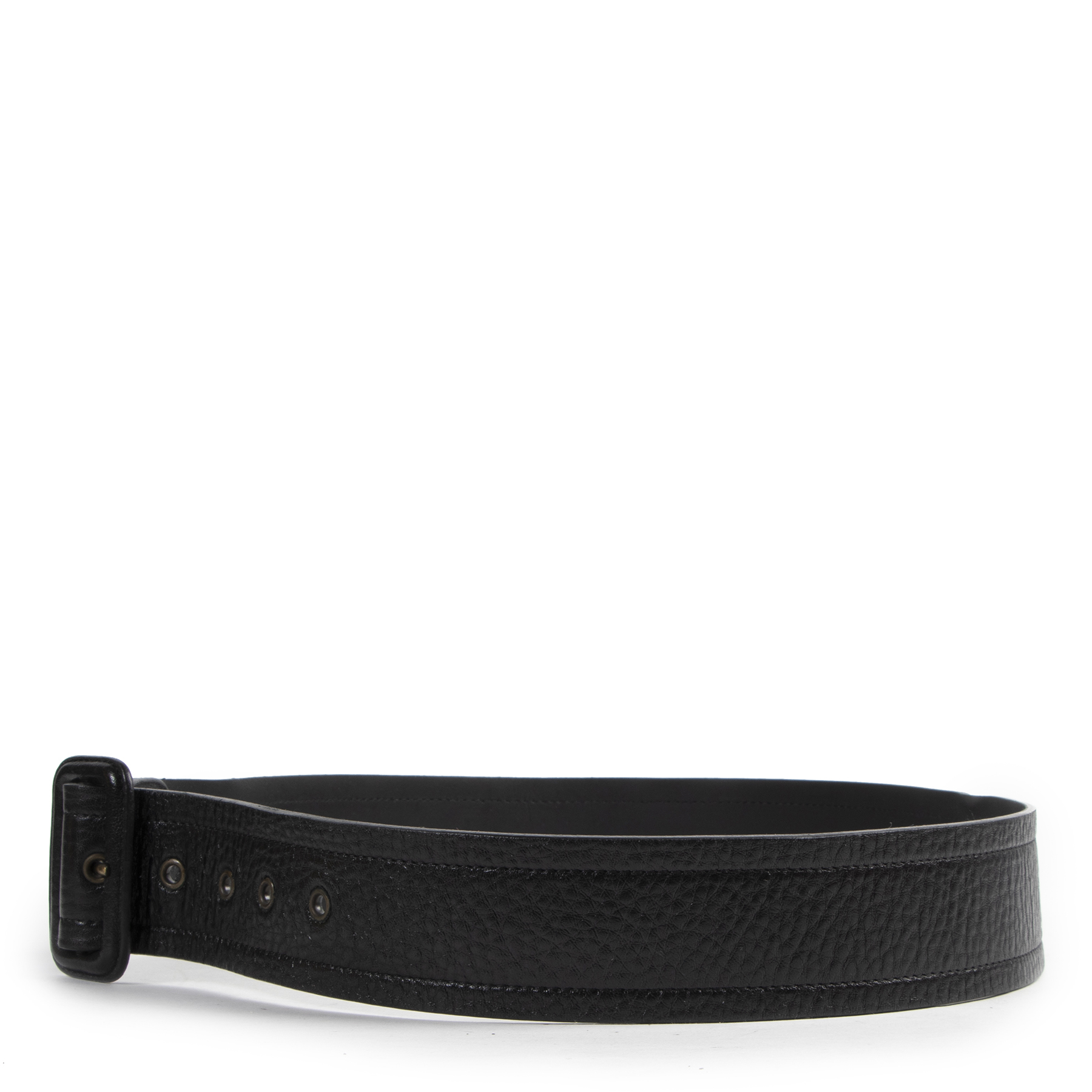 Cloth belt Burberry Black size 90 cm in Cloth - 31035915