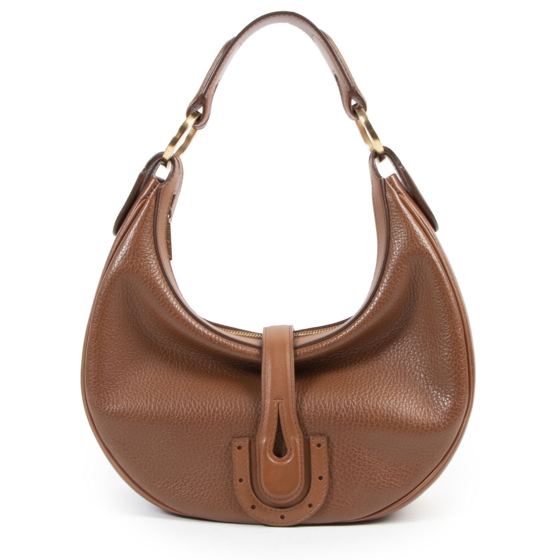 Delvaux Vintage Camel Leather Shoulder Bag Brown ref.721210 - Joli Closet