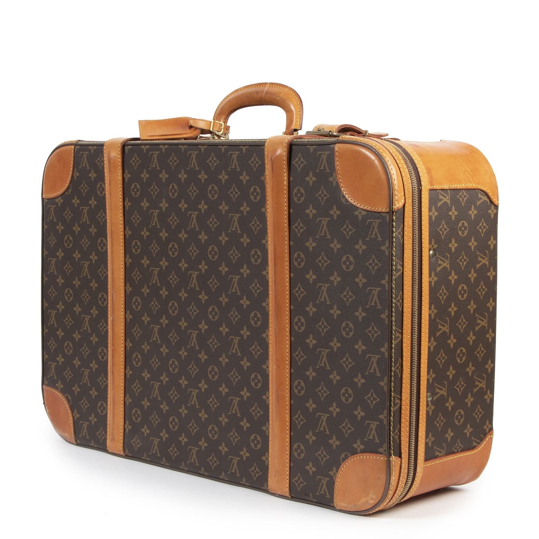 Louis Vuitton XL Monogram Satellite 70 Suitcase Trunk Luggage MB1919
