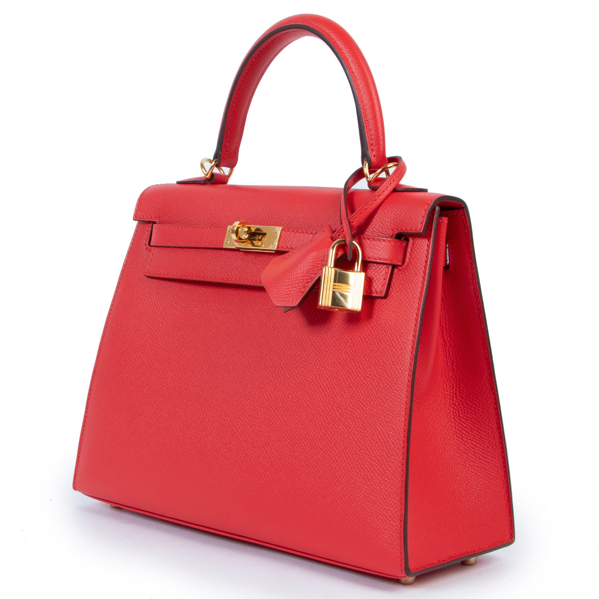 Hermès Kelly 32 Epsom Rouge Tomate GHW ○ Labellov ○ Buy and Sell Authentic  Luxury