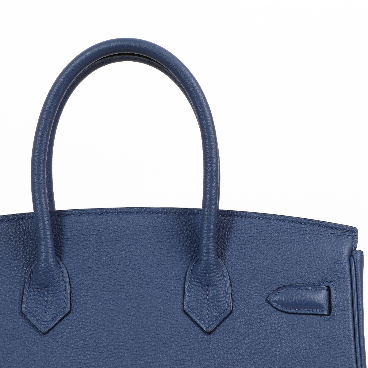 Hermes 30cm Blue Paradis Togo Leather Birkin Bag with Palladium, Lot  #58013