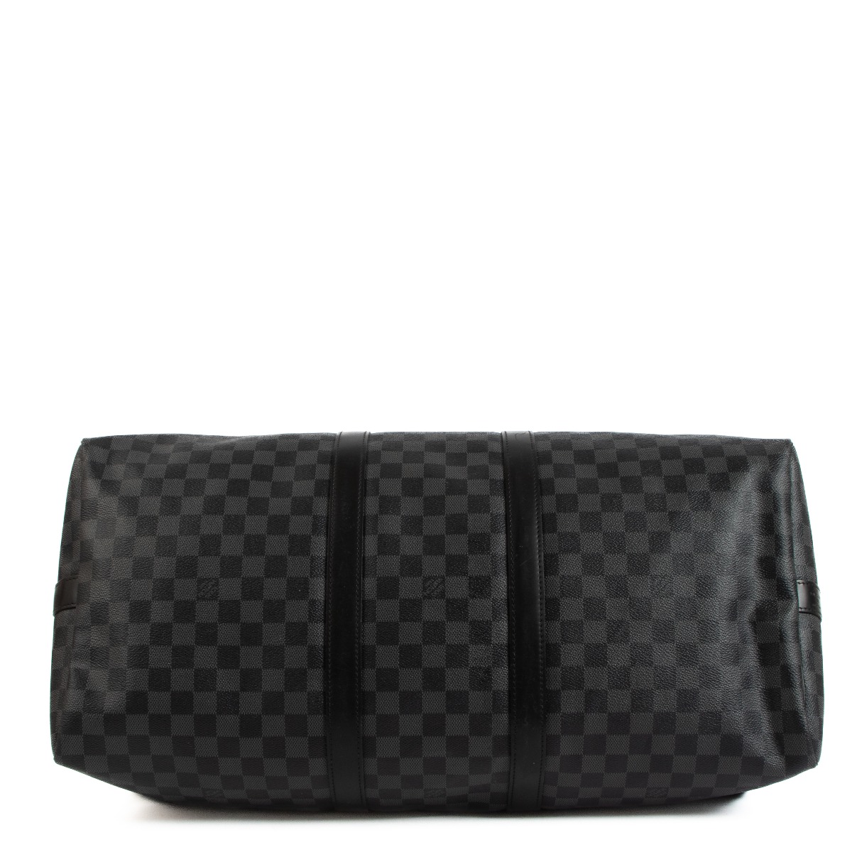 Louis Vuitton Black Damier Keepall 55 Travel Bag ○ Labellov
