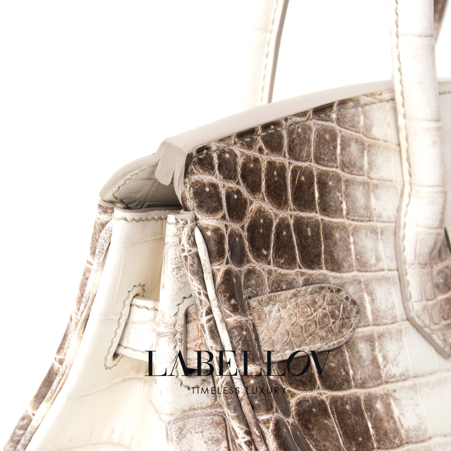 Hermès Birkin 25 Himalaya Niloticus Crocodile PHW ○ Labellov
