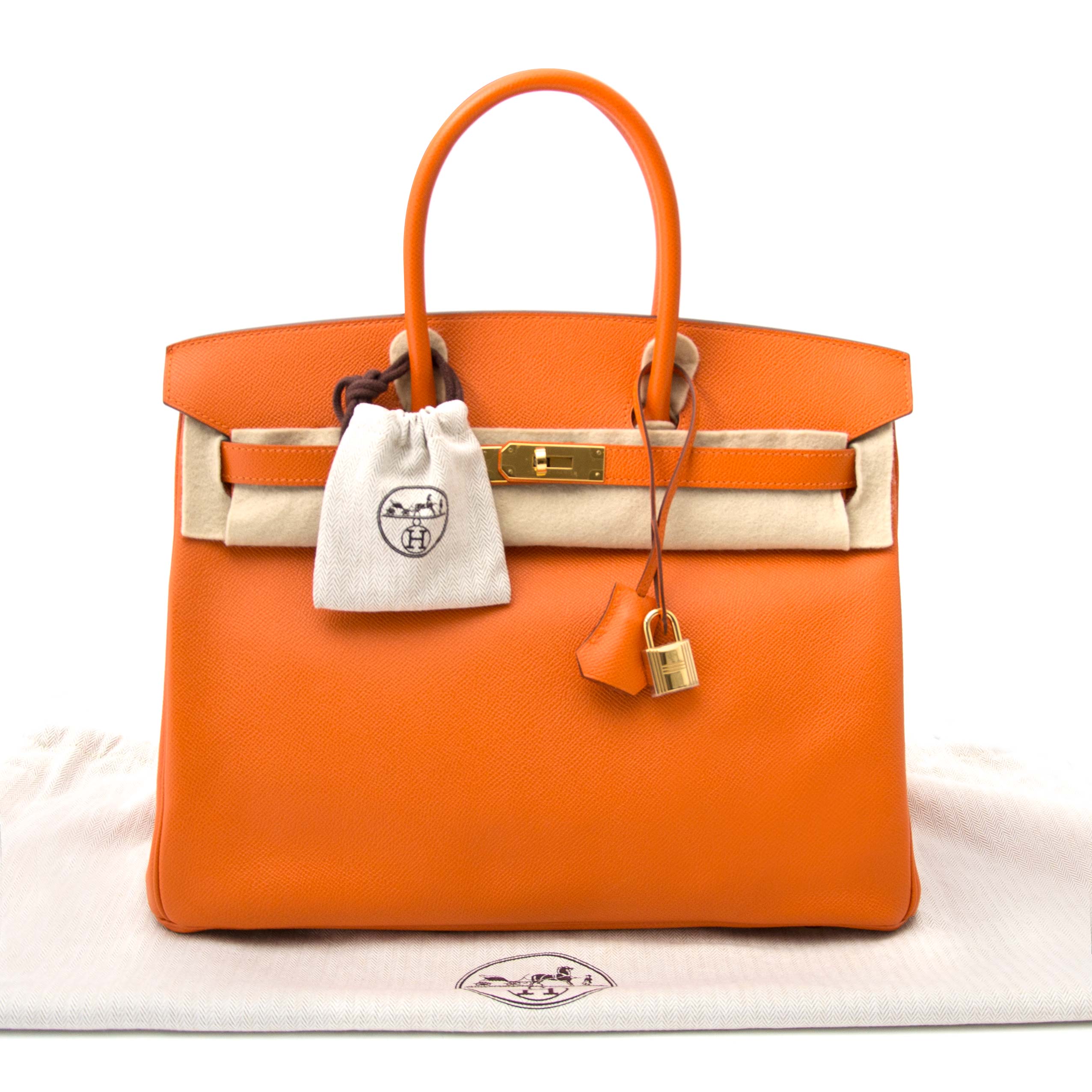 Hermès Birkin 35 Orange H Togo GHW ○ Labellov ○ Buy and Sell