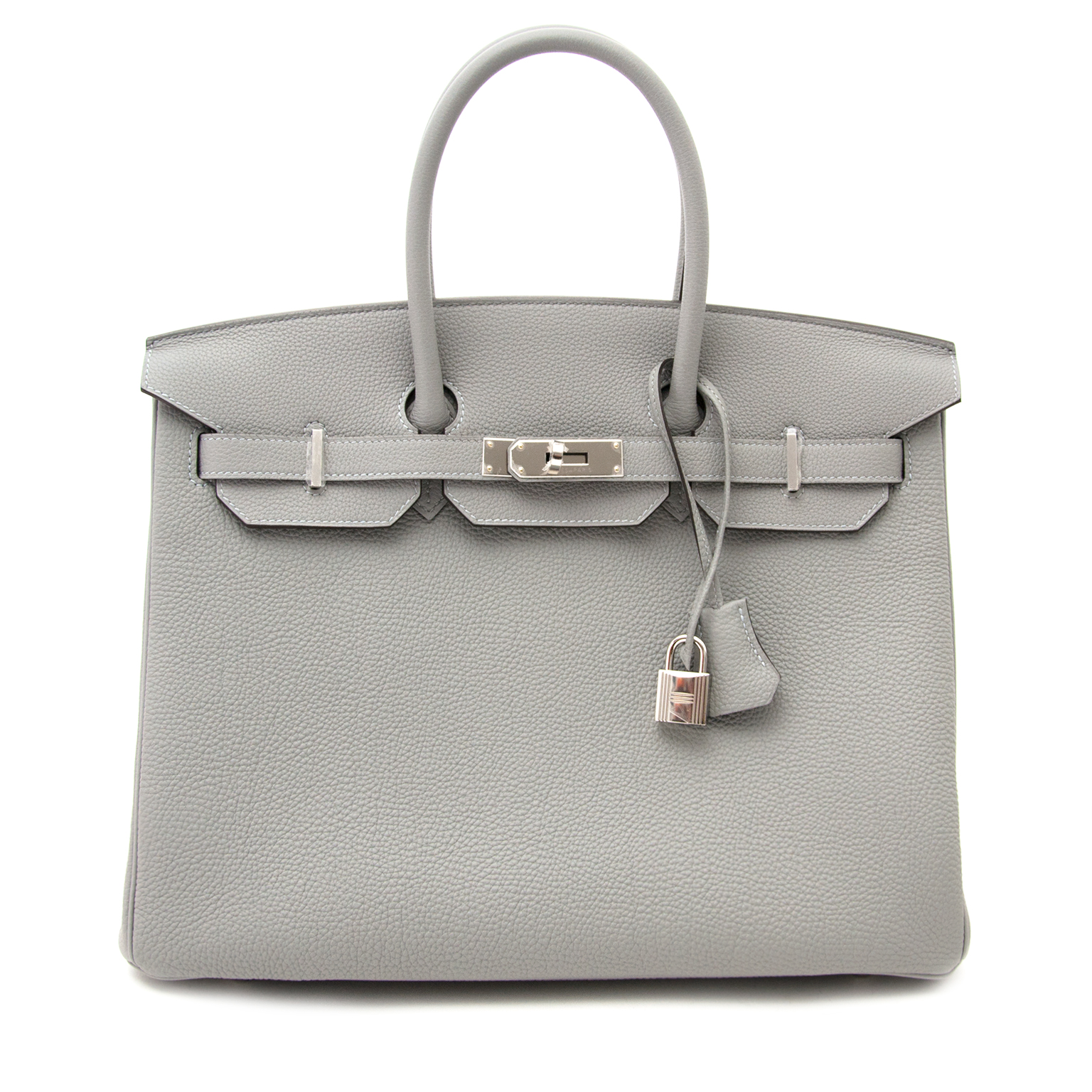 Birkin 35 Grey Bleu Glacier - Designer WishBags