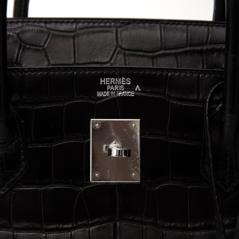 AS NEW Hermes Birkin Black Matte Crocodile Porosus ○ Labellov ○ Buy and  Sell Authentic Luxury