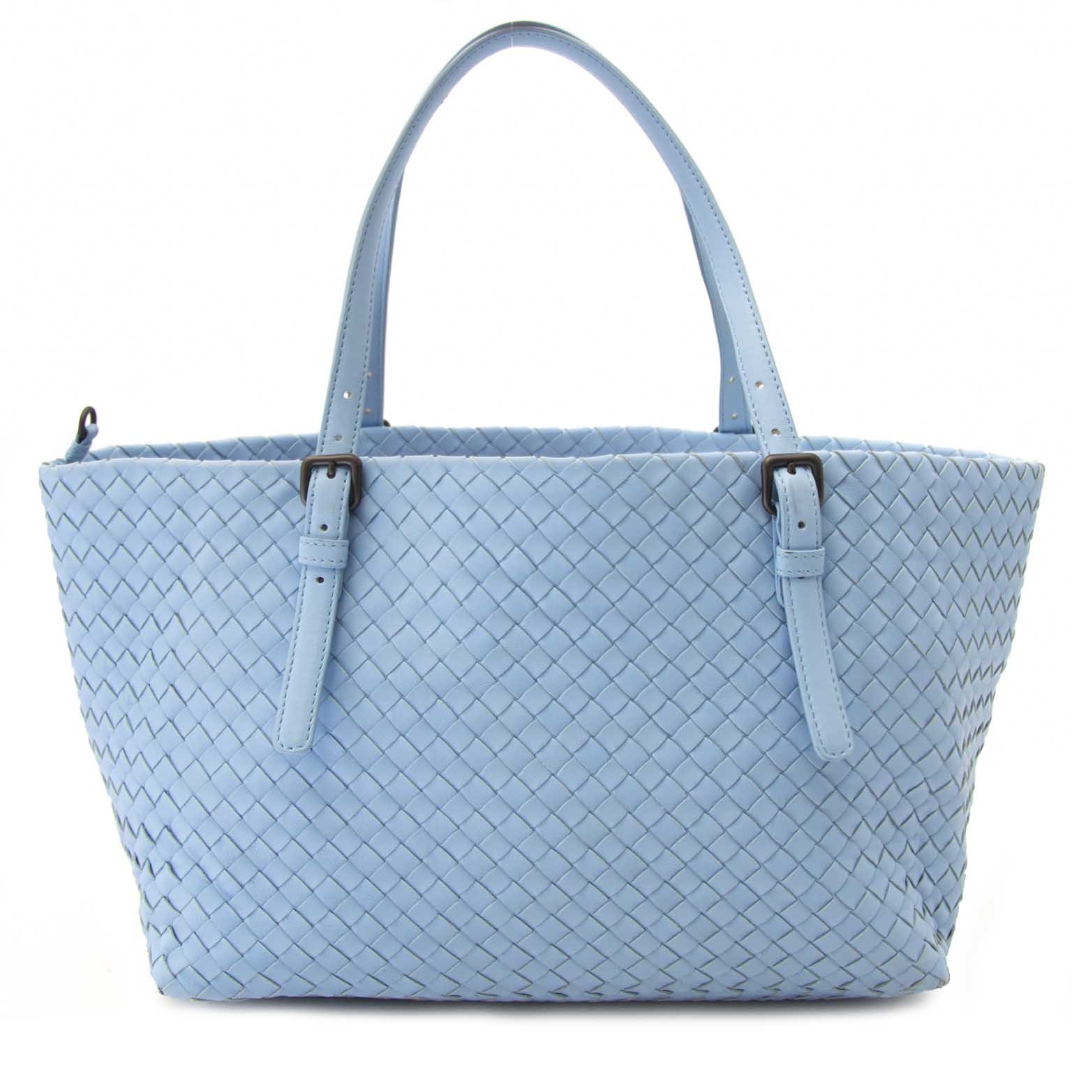Bottega Veneta Dark Blue A-Shape Woven Tote Bag ○ Labellov ○ Buy and Sell  Authentic Luxury