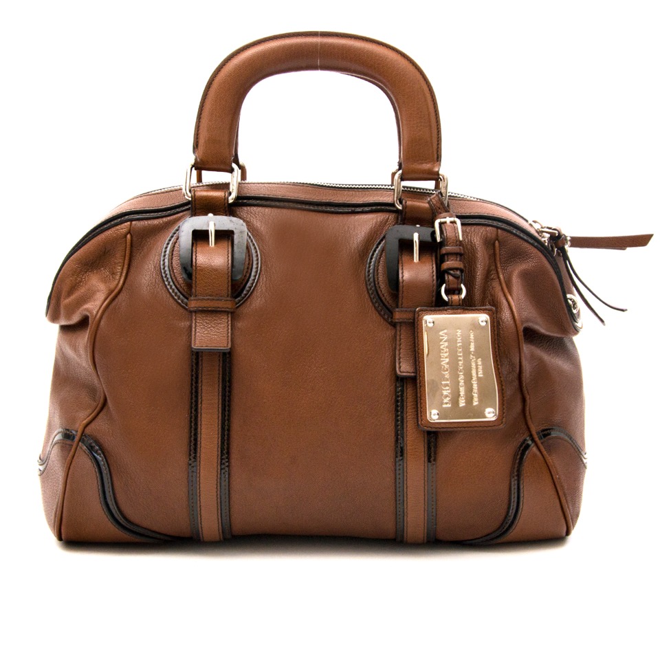 Dolce & Gabbana Miss Romantique Brown Leather Bag ○ Labellov