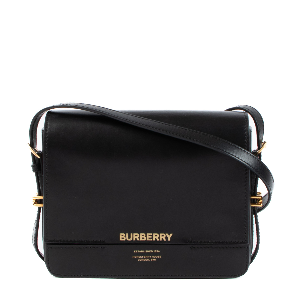 Burberry Black Mini Topstitched Pocket Bag  BlackSkinny
