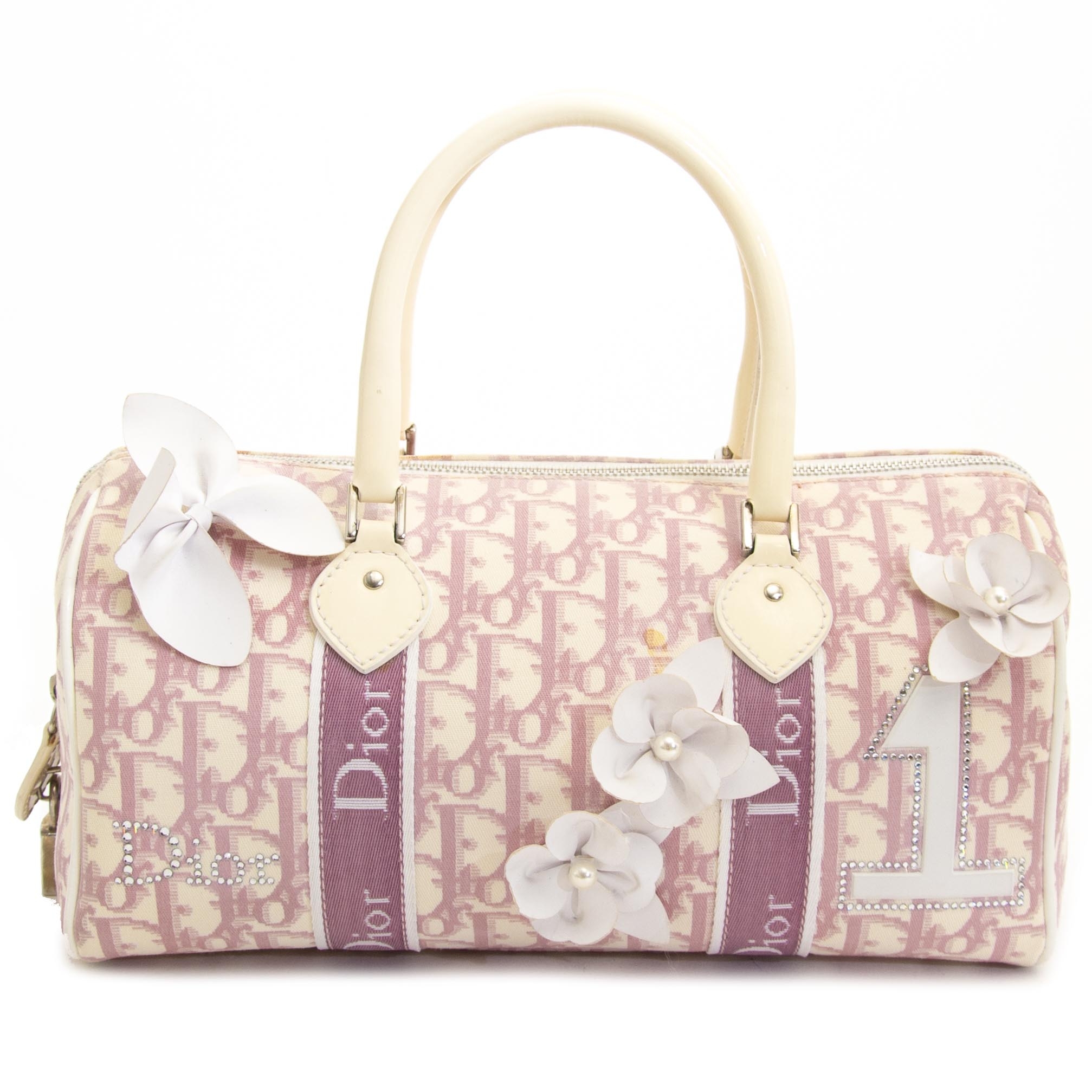 Dior Pink Monogram Trotter Flowers Camera Bag Luxury Bags  Wallets on  Carousell