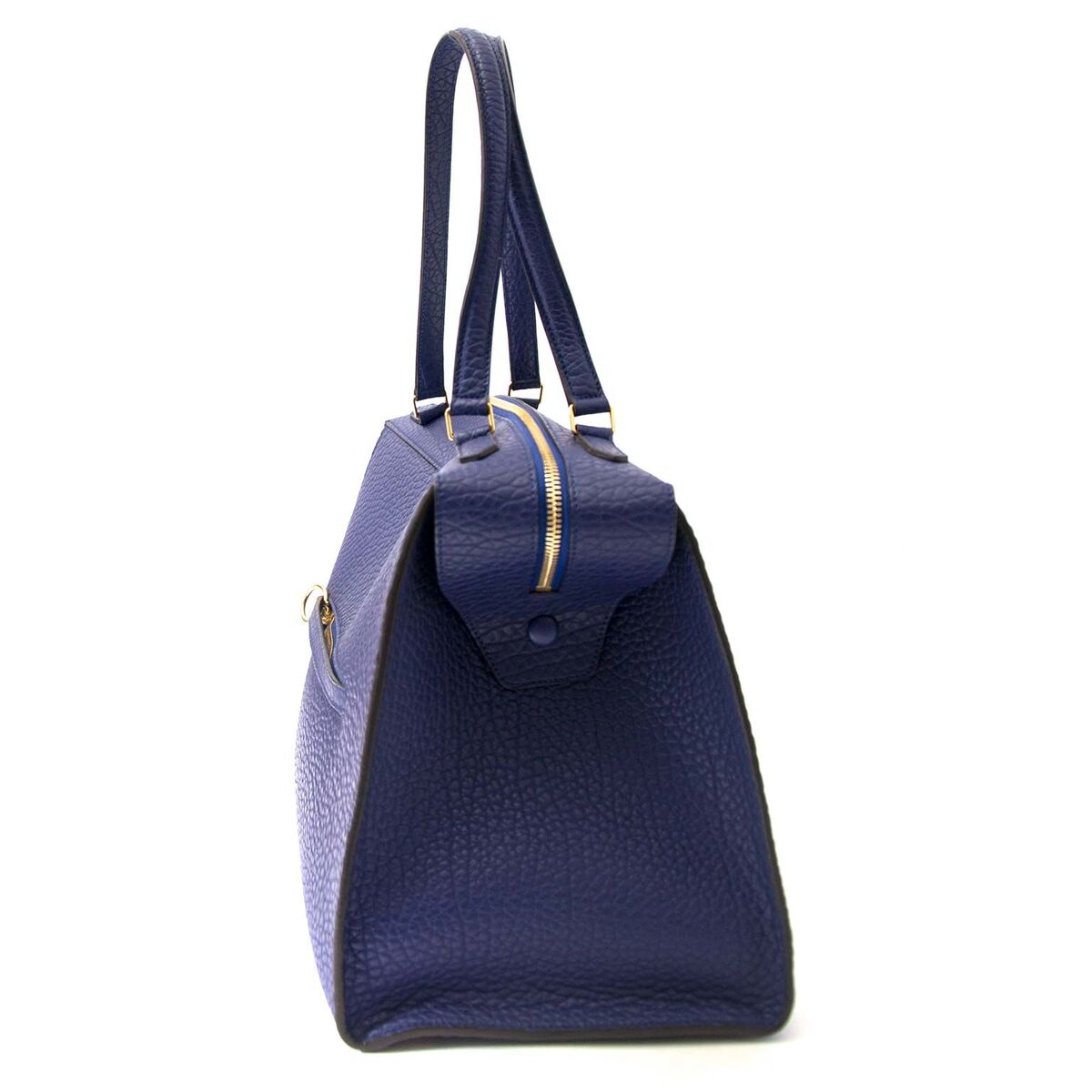 Céline Indigo Medium Ring Bag Calfskin ○ Labellov ○ Buy and Sell