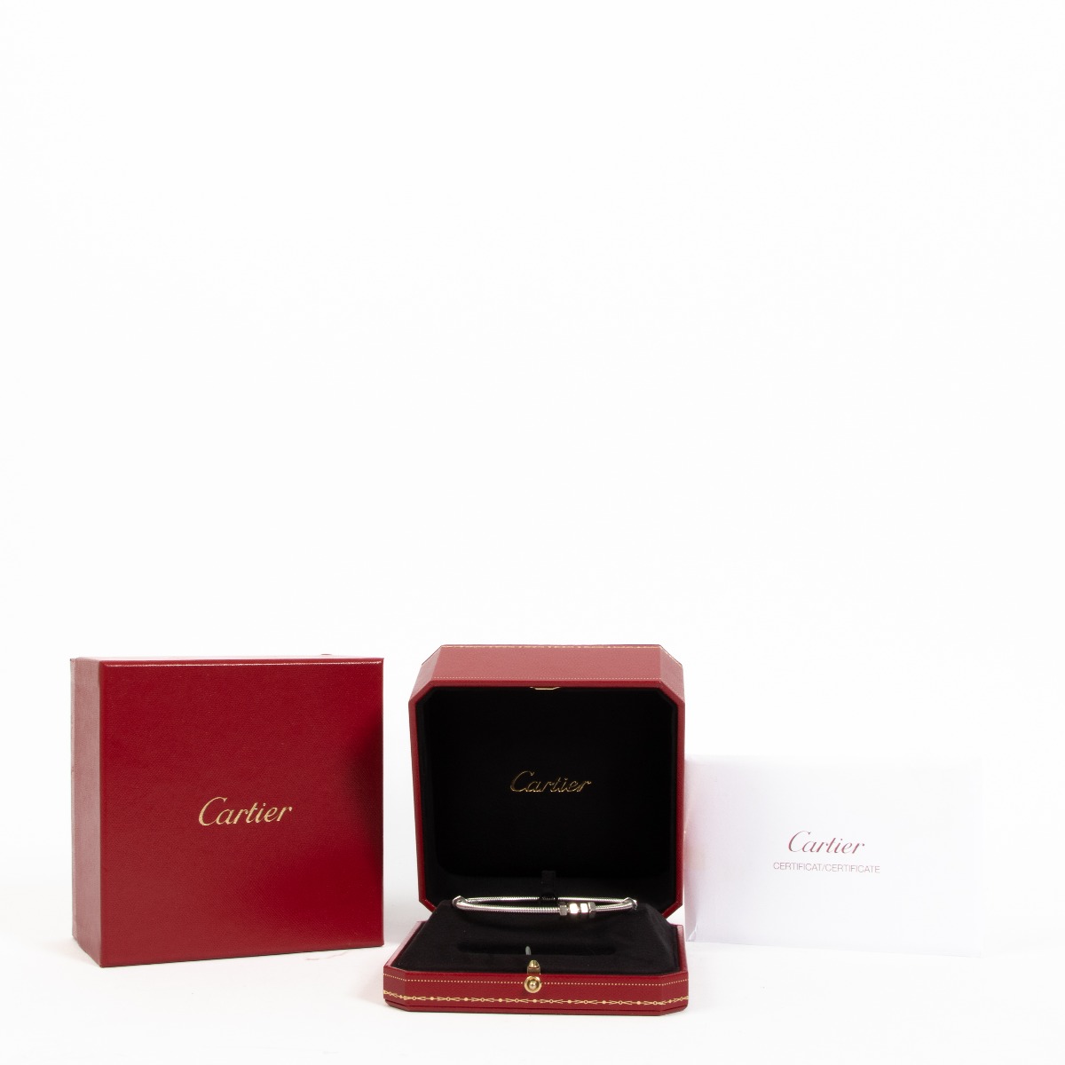 CRB6064417 - Ecrou de Cartier bracelet - Non-rhodiumised white gold -  Cartier
