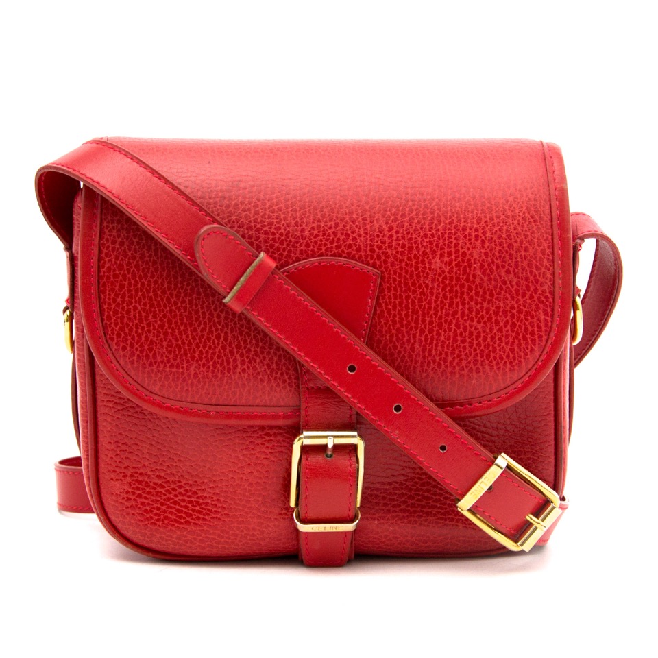 C line Red Shoulder Bag Labellov Buy and Sell Authentic Luxury